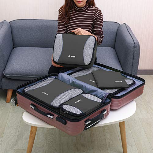 Gonex Packing Cubes Set, 49 Set Lightweight Travel Luggage Packing