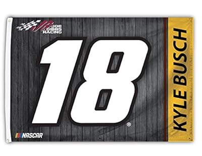 Kyle Busch #18 2018 NUMBER 3x5 Flag w/grommets Outdoor House Banner Nascar Racing