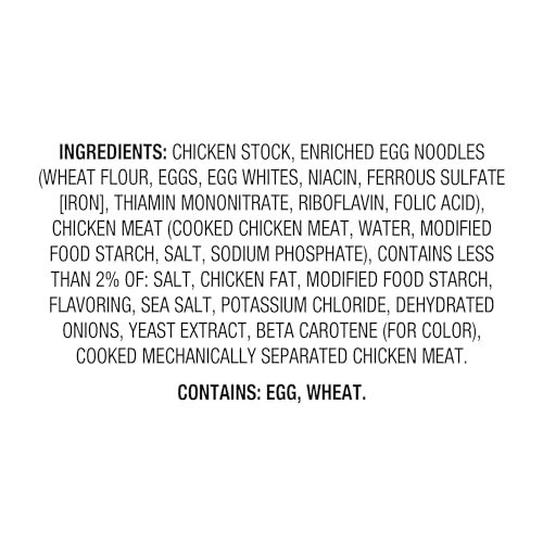AMAZON FRESH, CHICKEN NOODLE, CONDENSED SOUP, 10.5 OZ (PREVIOUSLY HAPPY BELLY, PACKAGING MAY VARY)