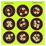 JingZhouYang Splatter Targets for Shooting - Reactive Bright Fluorescent Yellow Shot Marking - Airsoft, Pellet Gun, Rifle, Shotgun - Indoor, Outdoor, Long, Short Range Practice