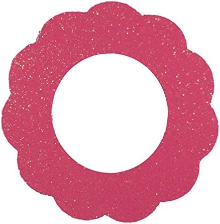 Luv Ur Locker Scalloped Metal Mirror - Bright Pink