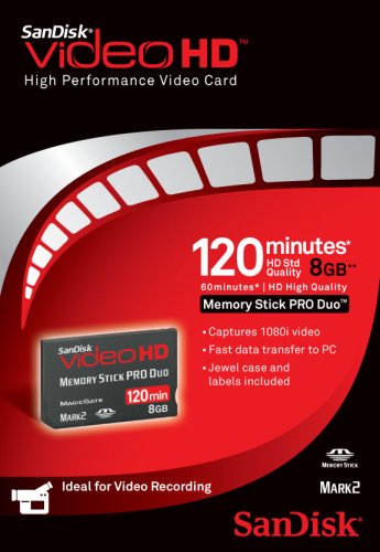 SanDisk SDMSPDHV-008G-A15 8GB Video HD MSPD Memory Card