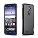 J&D Case Compatible for ZTE Grand X MAX 2 / ZTE Zmax Pro Case, Heavy Duty Dual Layer Hybrid Shock Proof Protective Rugged Bumper Case for ZTE Zmax Pro, ZTE Grand X MAX 2 Case, Black