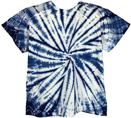 Poramo Handmade Tie Dye Shirts For Men/Women Sizes S - 5XL. (Adult 5X-Large, Blue)