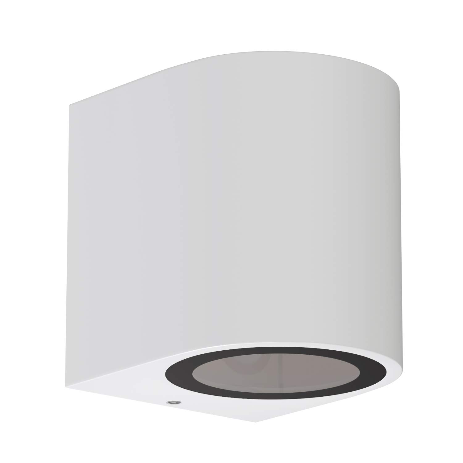 ledscom.de Wall Light ALSE for Outdoors, IP54, Downlight, White matt, Round, 1x GU10 max. 35W