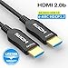 Fiber HDMI Cable 4K 50ft 60Hz, FURUI Fiber Optic HDMI Cable 2.0b HDR, ARC, HDCP2.2, 3D, High Speed 18Gbps Subsampling 4:4:4/4:2:2/4:2:0 Slim and Flexible HDMI Fiber Optic Cable