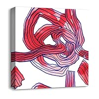 Canvas Wall Art Abstract Color Canvas Prints Home Artwork Decoration for Living Room,Bedroom - 12x12 inches