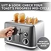 Breville Lustra 4-Slice Toaster with High Lift, Wide Slots and Independent 2-Slice Controls, Storm Grey [VTT853]
