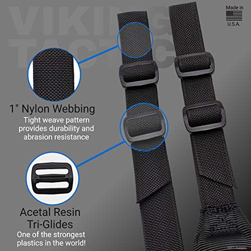 Viking Tactics Hybrid Gun Sling VTAC Quick Adjust 2 Point Rifle Sling & 4"x6" Adhesive