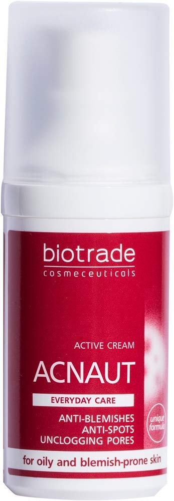 Acnaut Active Cream For Oily and Blemish Prone Skin, Clears Breakouts, Prevents from Comedones, Regulates Oiliness