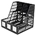 Advantus 3-Compartment Magazine and Literature File, Black (34091)