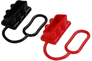 SaferCCTV 2 Pack Battery Quick 175A Connector Dust Cover, Soft Cover, Connector Cover Compatible with 175Amp DC Power Connectors