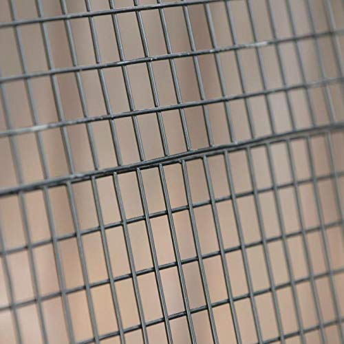 StarSun Depot Large Dark Wood Raised Planter with Black Steel Trellis