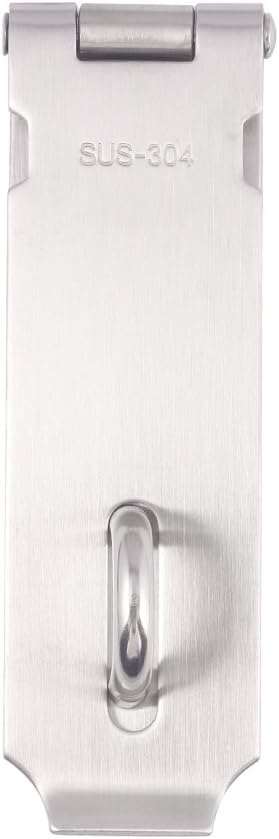 MYMIJUE 304 Stainless Steel Hasp Staple Safety Door Bolt Latches for Padlock 1Pcs (5 Inch)