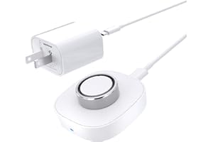 AHZ Charger for Oura Ring Gen4 (Size 10) - Fast Charging Dock with USB-C Wall Charger & 3FT Cable, Quick Charge Replacement Base Compatible with Oura Ring Gen 4 - White