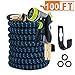 VILUAR Expandable 100ft Garden Hose Lightweight Expandable Water Hose, Durable Double Latex Core, Solid Brass Fittings, 8 function metal spray nozzle, 3 Extra Rubber Gaskets