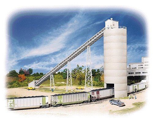 Walthers Cornerstone Series174 N Scale Western Flood Loader 19 x 2-11/16 x 9-5/8" 48.3 x 6.8 x 24.4cm - Conveyor Sections 4-1/4" 10.8cm