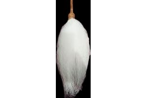 Handmade Wooden Chaur/Chavar/Chawar Sahib for Temple,Mandir & Gurudwara Sahib for Pooja at Home Handle Size :- 9 Inch Hair Si