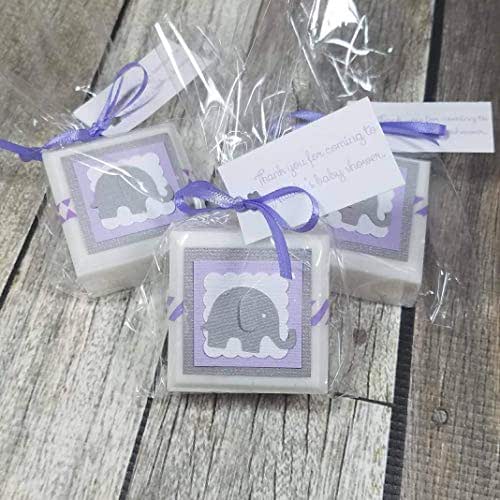 Elephant baby shower favors for boys or girls, personalized