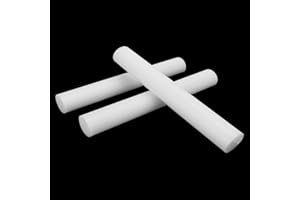3 Pack 12 Inch Plastic Rod Stock, Acetal Copolymer Rods, White Acetal Stock Solid Copolymer Plastic Rods for Non-Marring Fixtures, Bushings, and Spacers, (Diameter 1.57 Inch) by KUKLIPJIM