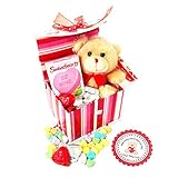 'I Love You BEARY Much!' Valentine Gift Basket with Teddy Bear Plush