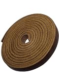 Leather Strap 3/8 Inch Wide 72 Inches Long with NO Splices by TOFL (Brown)