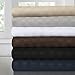 1500 Supreme Collection Dobby Striped Sateen 4 Piece Bed Sheet Set Deep Pocket - All Sizes, 23 Colors - Queen, Dobby Stripe White