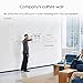 Dry Erase Wall Decal, Self-Adhesive Wall Sticker Wall Paper Whiteboard Wall Decals for School, Office, Kids DIY Home 17.7 by 78.7 Inches, with 1 Marker Pen (White)