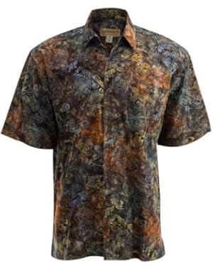 Bass Bend Tropical Hawaiian Batik Shirt By Johari West
