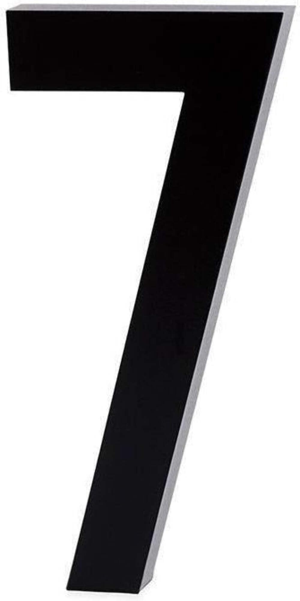 Design Letters Aluminium Floating House Number (Available in 0-9) | 10 cm | Easy to install house number plaques for wall | Door number suitable for indoor or outdoor use | Black