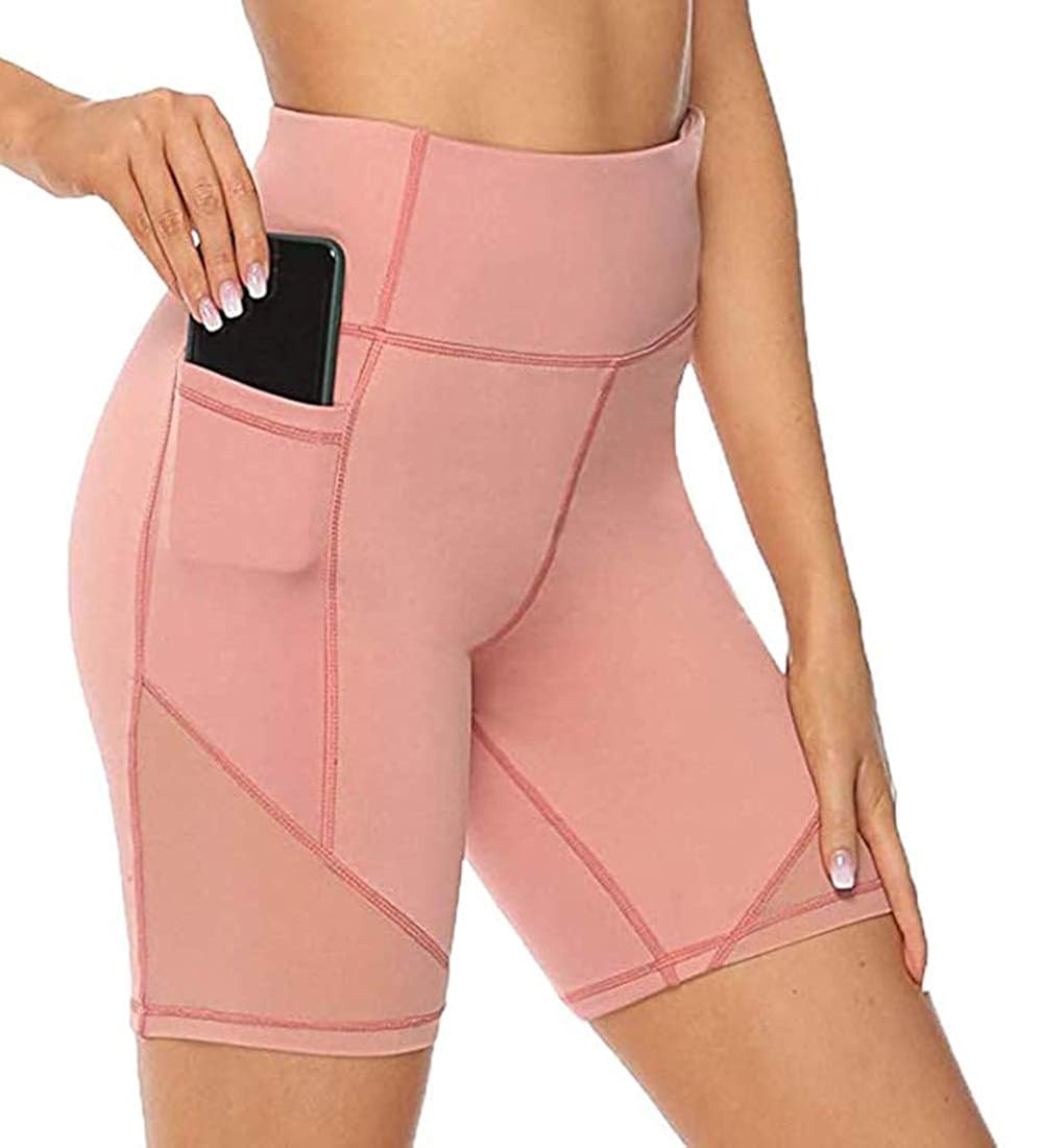 Buy USEACCE Running Shorts Women Compression Fitness High Waist Out