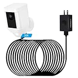 LANMU Power Adapter for Ring Spotlight Cam Battery,with 20ft Weatherproof Outdoor Power Cable Cord and Charger,No More Charging Your Ring Batteries (Black)
