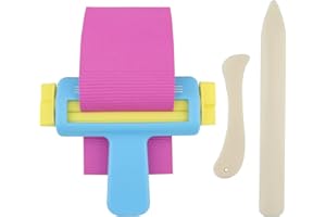 KALAMANDA Paper Crimper for Crafts, Wave Paper Crimper with Bone Folder Tool for Card Stock, DIY Arts and Scrapbooking(3 Pack)