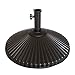 Abba Patio 50 lbs Round Patio Umbrella Base Recyclable Plastic 23.4 inch Diameter Outdoor Umbrella Stand Holder, Brown primary