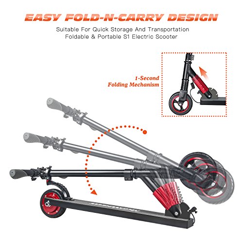 MegaWheels Electric Scooter for Kids and Adults up to 14mph Ultra-Lightweight Foldable Electric Kick Scooter