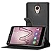 KuGi BLU Advance 5.5 HD case - ultra-thin MX style PU Cover + TPU Back Wallet stand Case For BLU Advance 5.5 HD / BLU Grand 5.5 HD smartphone (Black)