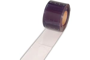 Aleco 171105 Clear-Flex II PVC Standard Smooth Strip Door Bulk Roll, 150' Length x 8" Width x 0.08" Thick