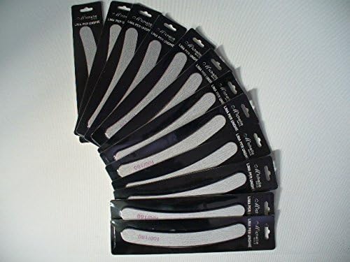 12-Piece Banana Grey Grit 100-180 Certificate Professional Nail File