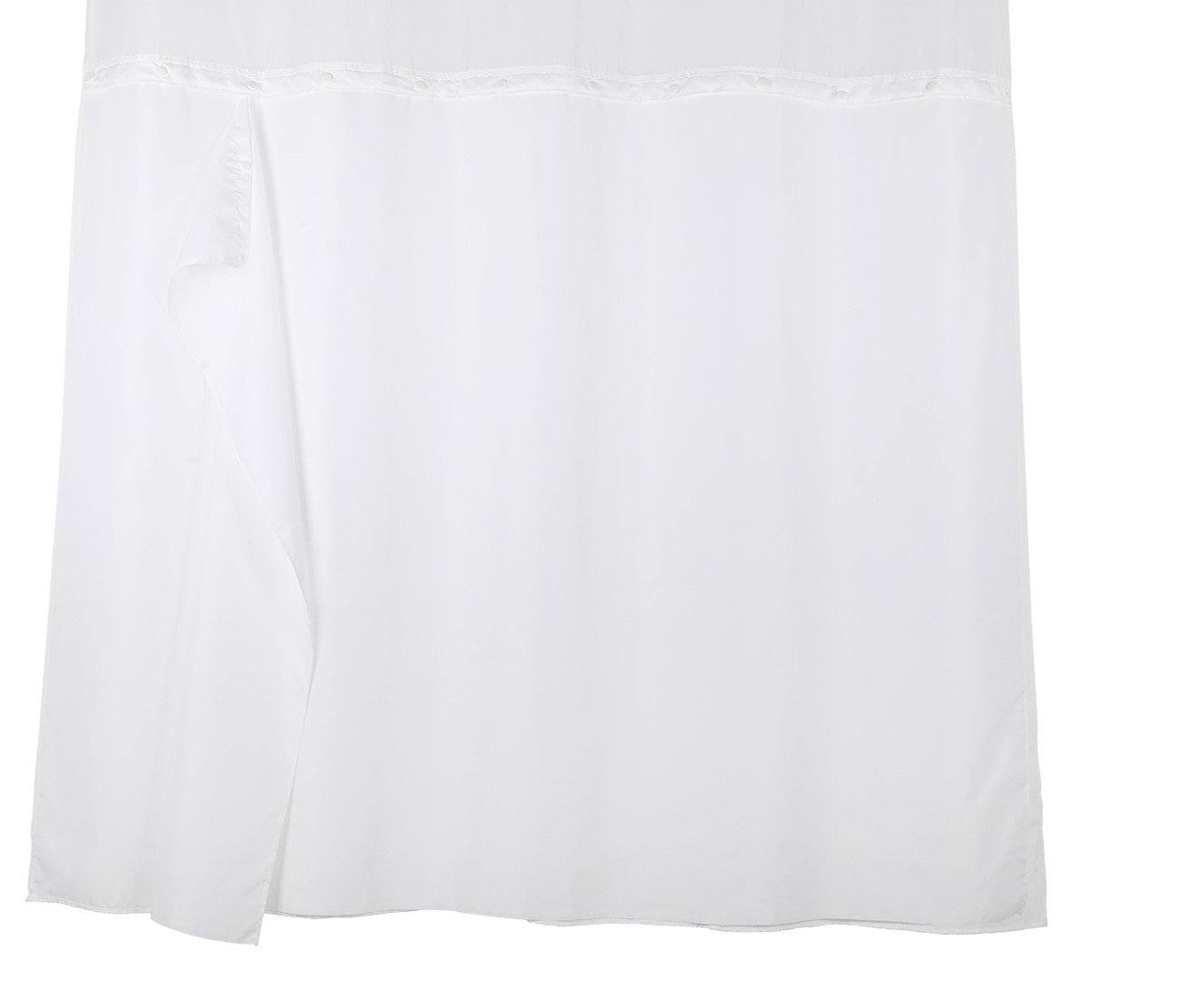 Hookless Shower Curtain with Removed Fabric Inner Liner 70.8 x 74 Inch