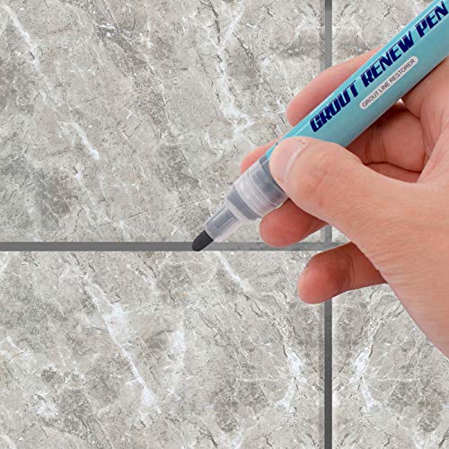 NADAMOO Grout Renew Pen Kit Smokey Gray 8 pcs with 8 Replacement Tips