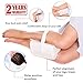 Knee Support Pillow for Men Women - Hip Sciatic Nerve Pillow - Leg Knee Surgery Contour Wedge Cushion - Back Pain Relief Pillow with Strap - Orthopedic Memory Foam Abduction for Side Sleepers