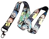 Rick And Morty Characters ID Holder LANYARD Keychain