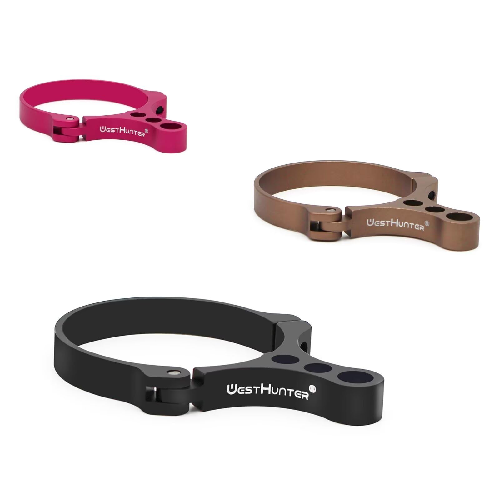 WestHunter Optics 46 mm Riflescope Switchview Throw Levers | without Notch, 3 Colors/Pack