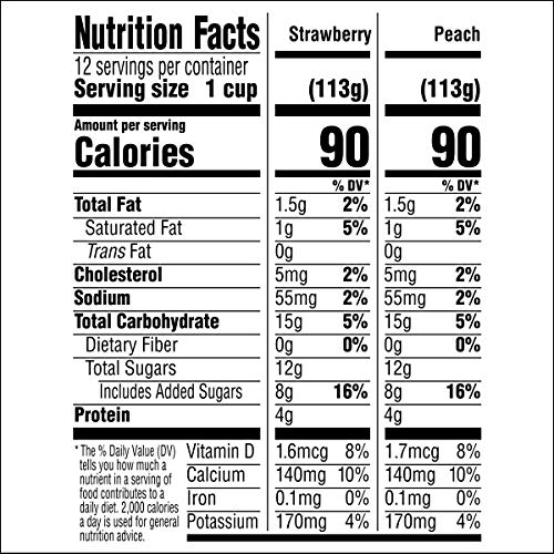 Dannon Activia Peach/Strawberry Lowfat Yogurt, 4 oz