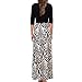 SUNTTON Women's V-Neck 3/4 Sleeves Long Maxi Casual Party Dress with Belt