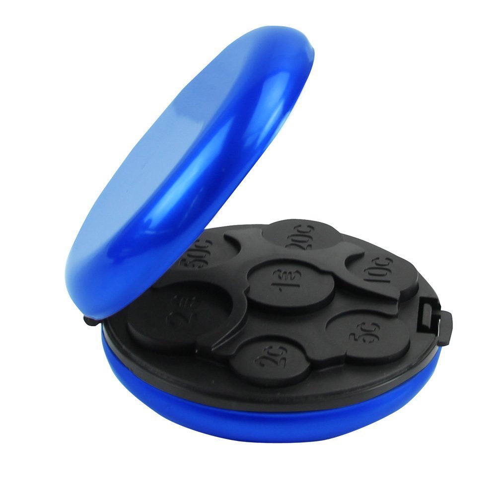 Naisicatar 1Pc Aluminium Euro Coin Dispenser Holder Purse Wallet Hold