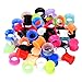Stuppendux 54PCS Pure Color Camouflage Soft and Solid Luminous Silicone Tunnels Ear Gauges Tunnels Plugs Stretchers Expander Mix Set for Women Men 2g 6mm
