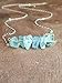 Raw Light Blue Dainty Aquamarine Necklace 16 Inch Sterling Silver Chain March Birthstone Jewelry