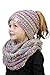 Funky Junque Girls Boys Infinity Scarf Matching Hat Beanie Tail Headwrap Bundle