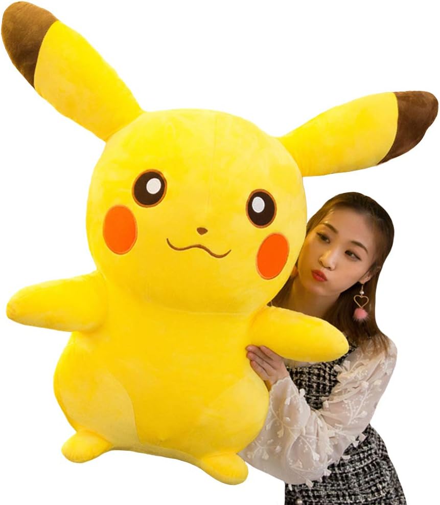 LCCYJ Pikachu Plush Toys Soft Stuffed Animal Pillow Cushion Cute Pikachu Birthday Gift Toy (35cm-90cm),01,35cm
